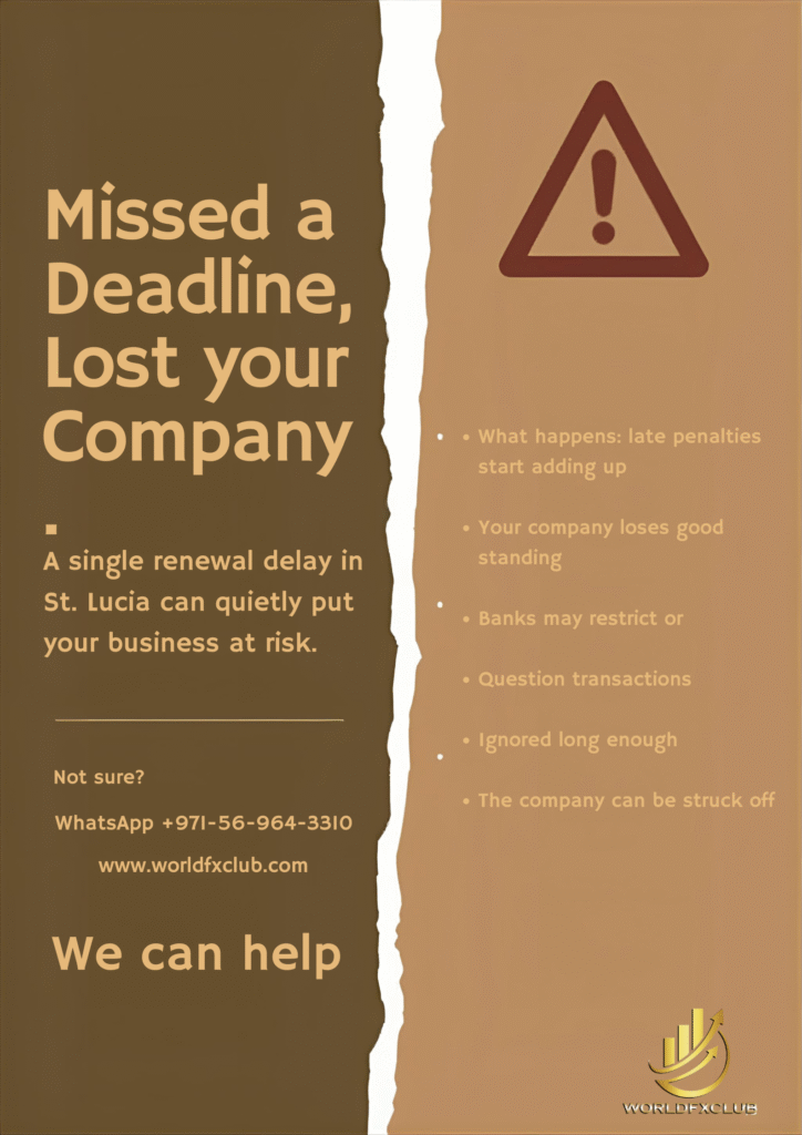 Consequences of Missing Your Annual Renewal Deadline in St. Lucia