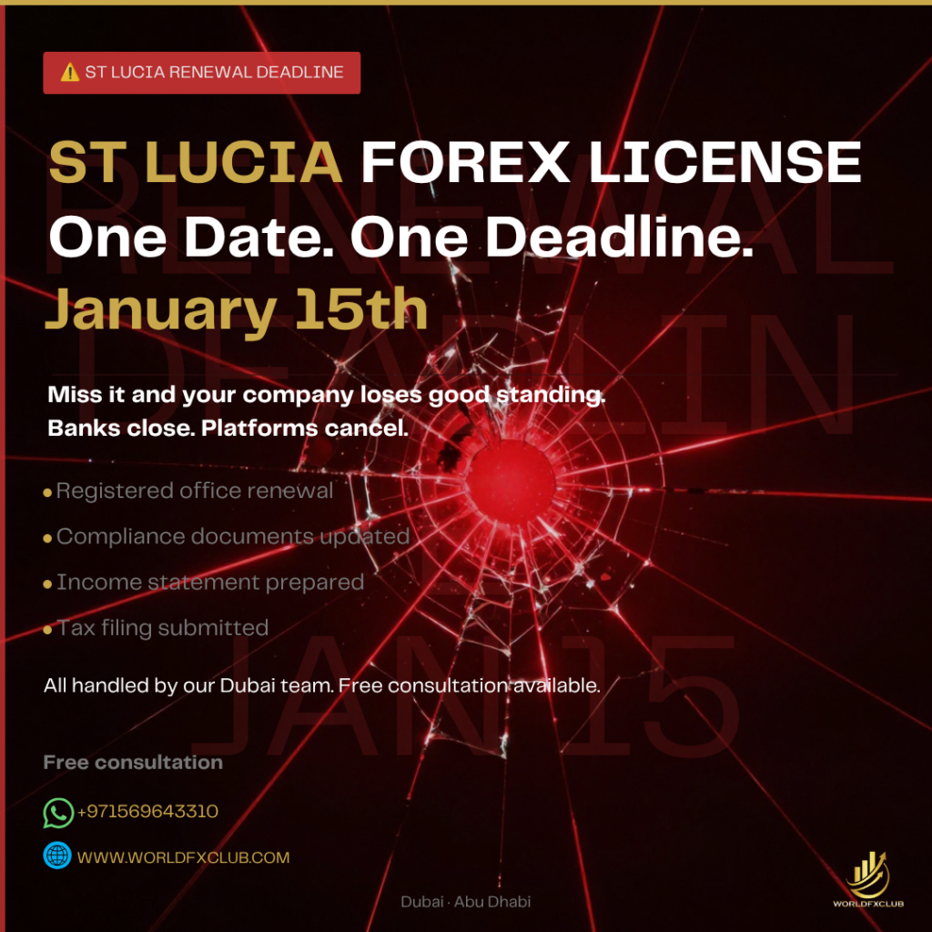 How to Renew Your St Lucia Forex Broker License — Deadlines, Costs and What Happens If You Miss It