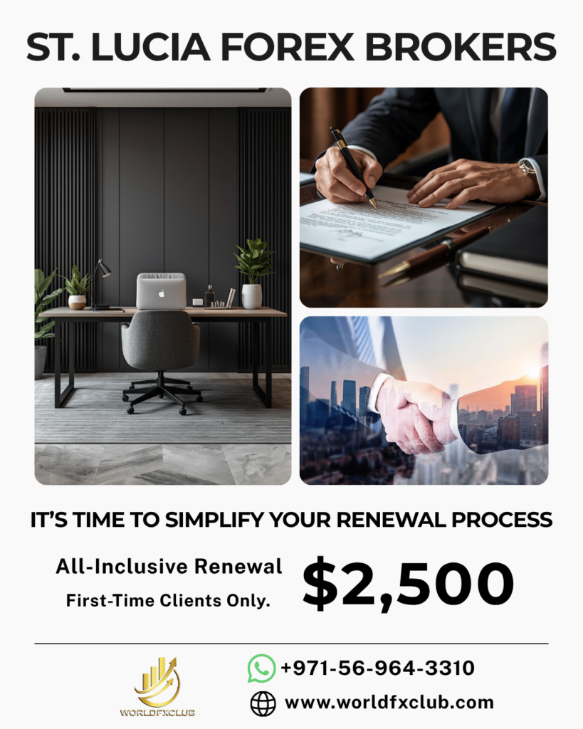 St Lucia Forex Broker Annual Renewal — $2,500 First Time Client Offer