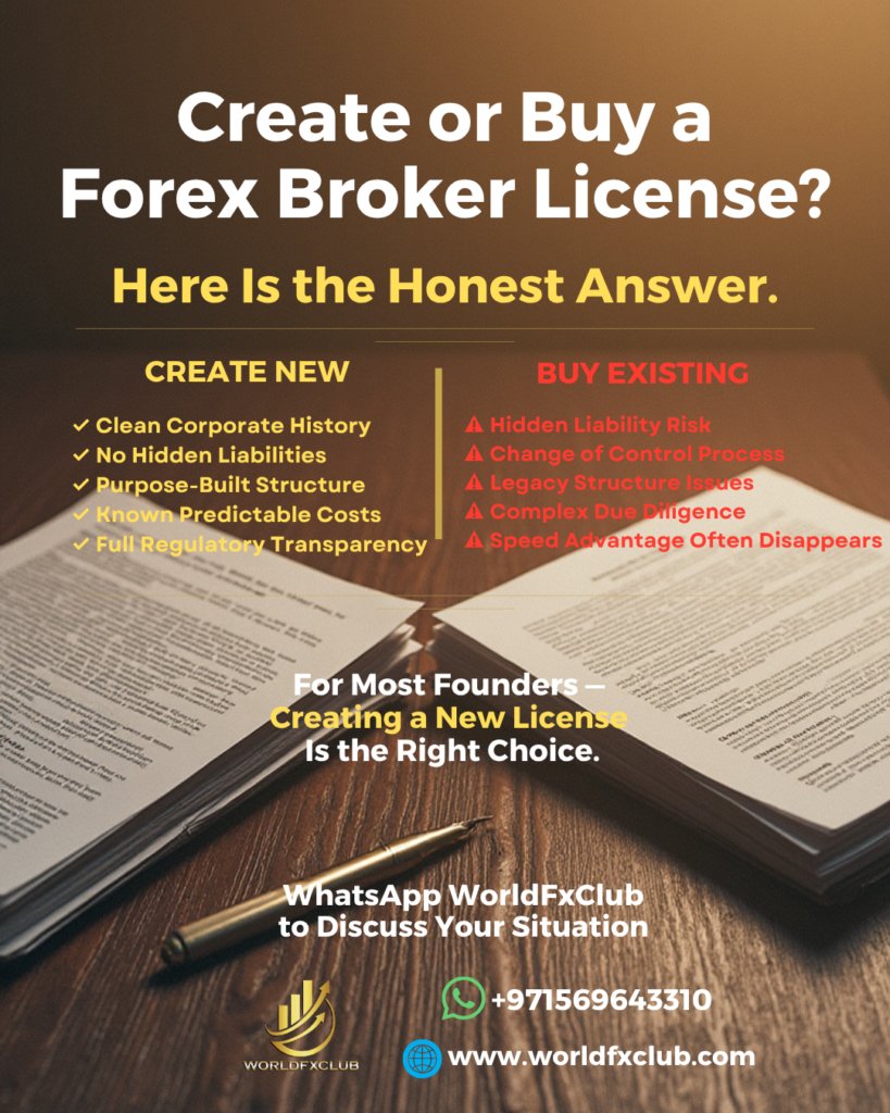 Create a New Forex Broker License or Buy an Existing One — Which Is Better in 2026?